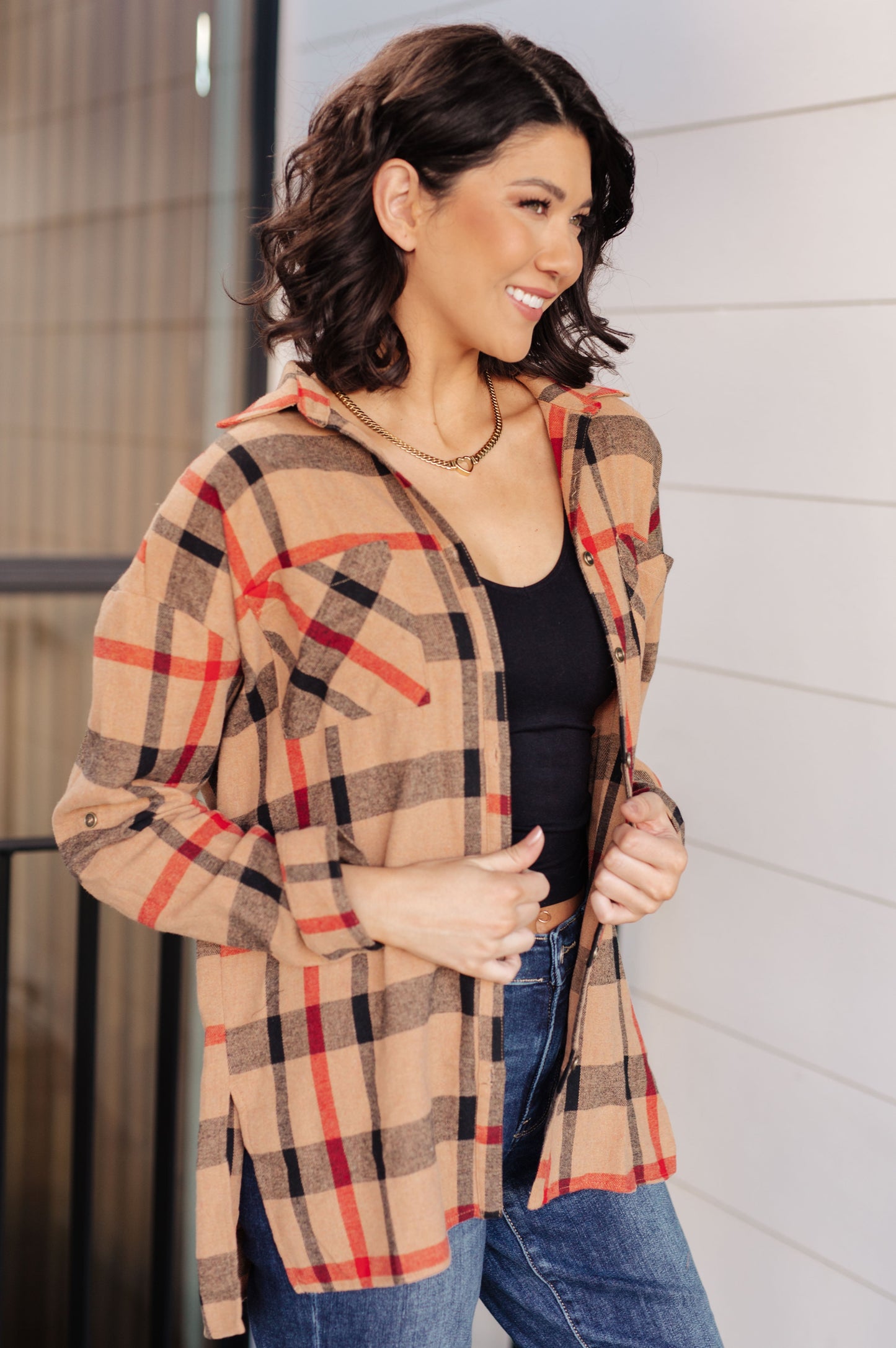 Is It Really Oversized Plaid Button Up - Simply Graced Mama