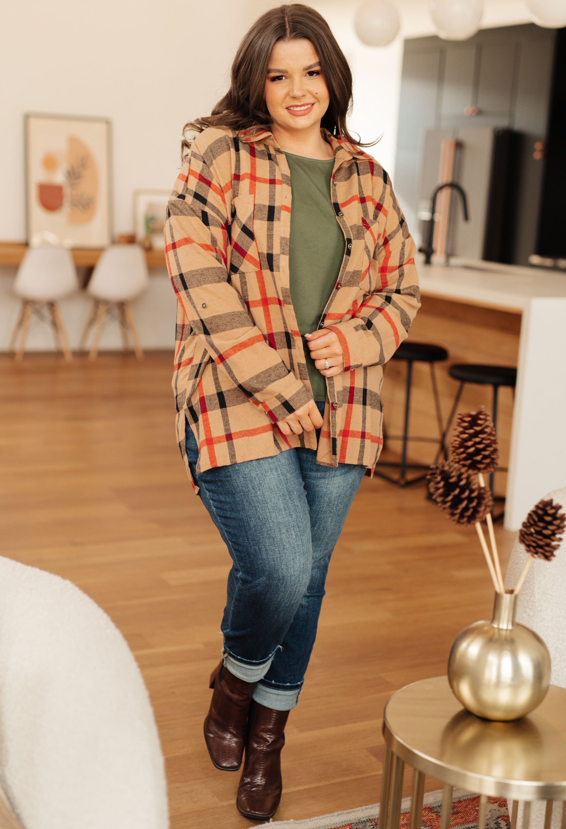 Is It Really Oversized Plaid Button Up - Simply Graced Mama