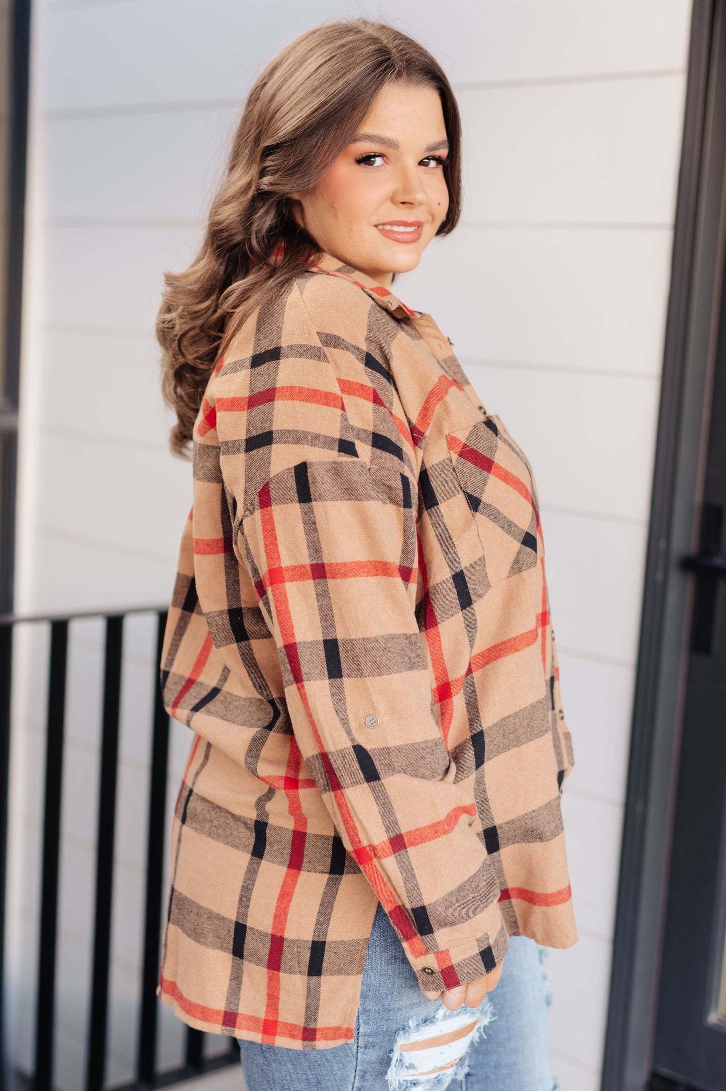 Is It Really Oversized Plaid Button Up - Simply Graced Mama