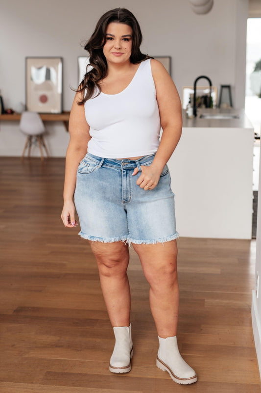 Jenny High Rise Cutoff Dad Shorts - Simply Graced Mama