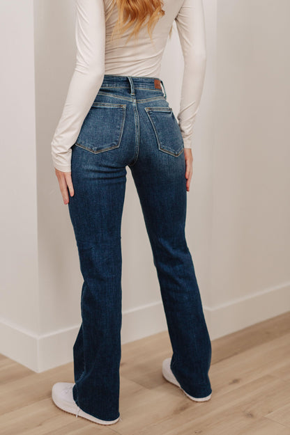 Josephine Mid Rise Raw Hem Bootcut Jeans - Simply Graced Mama