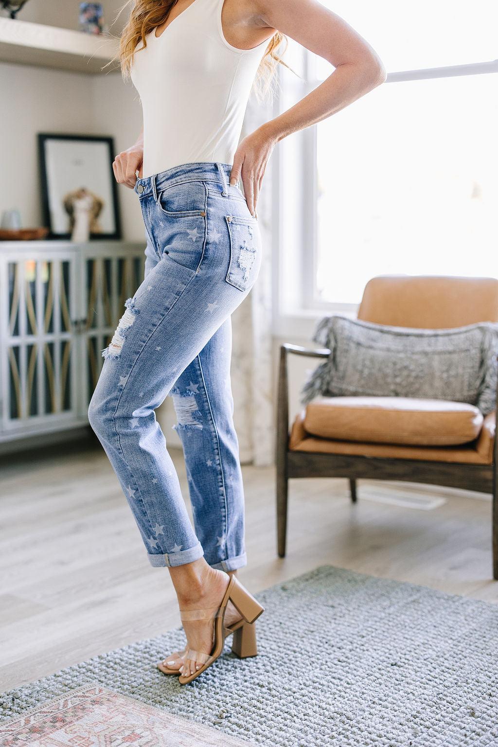 Juliet Star Crossed Boyfriend Jeans - Simply Graced Mama