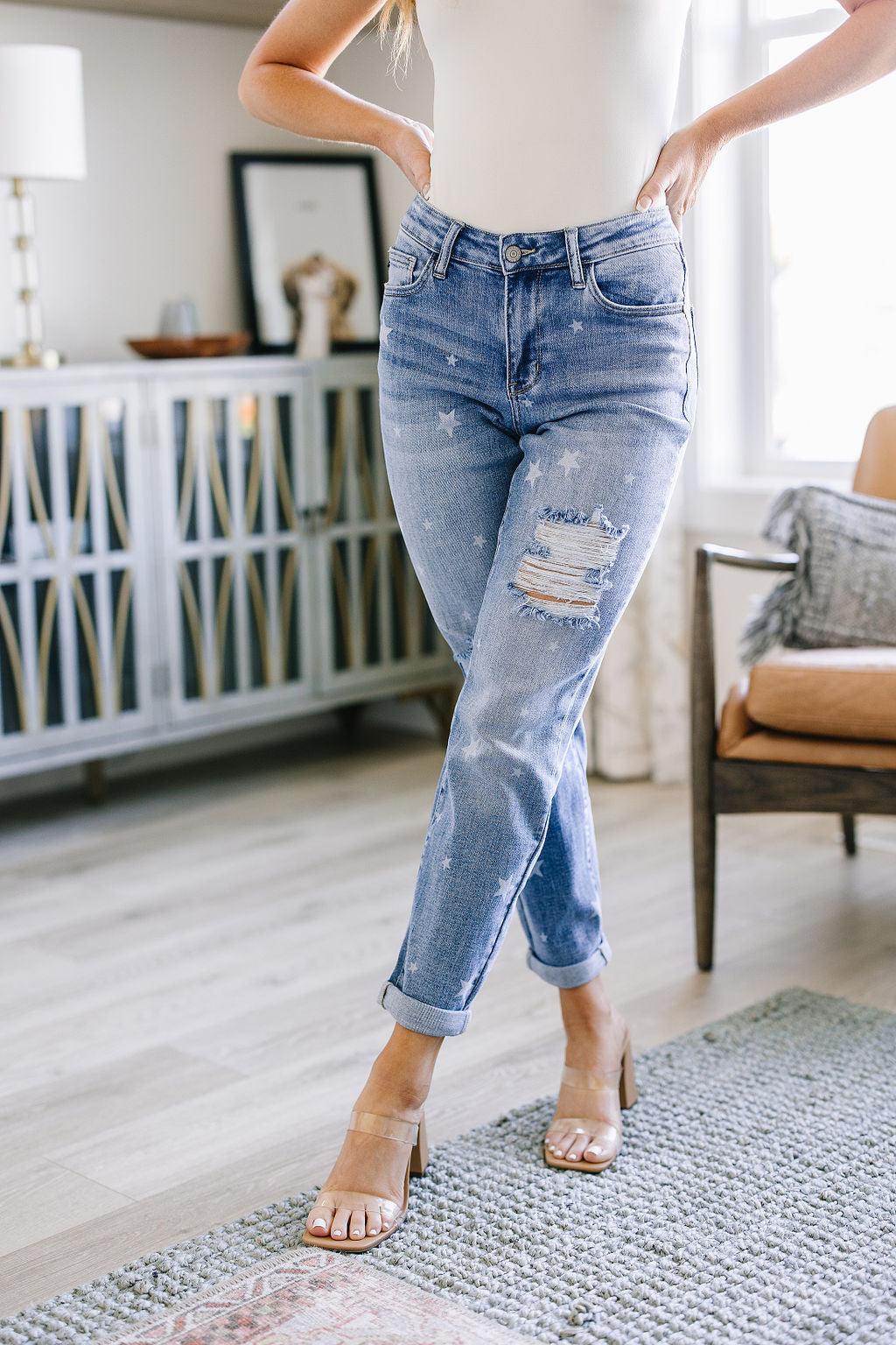 Juliet Star Crossed Boyfriend Jeans - Simply Graced Mama