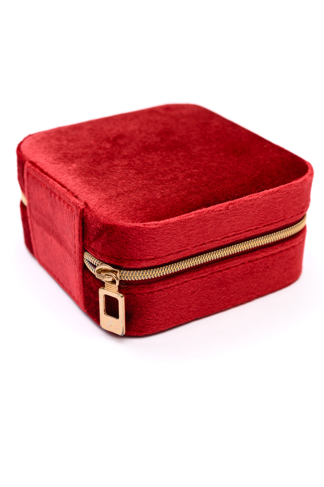 Kept and Carried Velvet Jewelry Box in Red - Simply Graced Mama