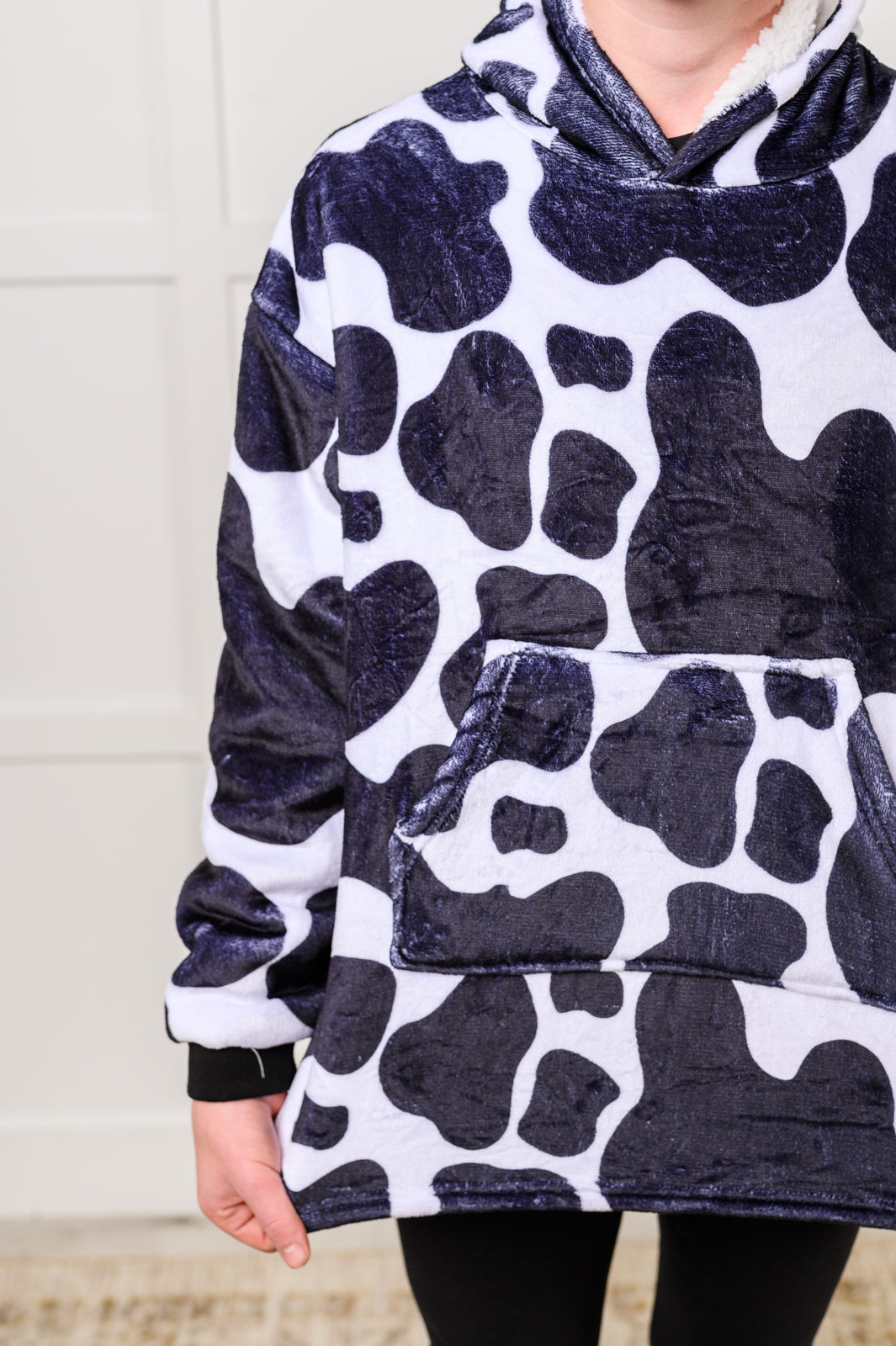 Kids Oversized Hoodie Blanket in Cow - Simply Graced Mama