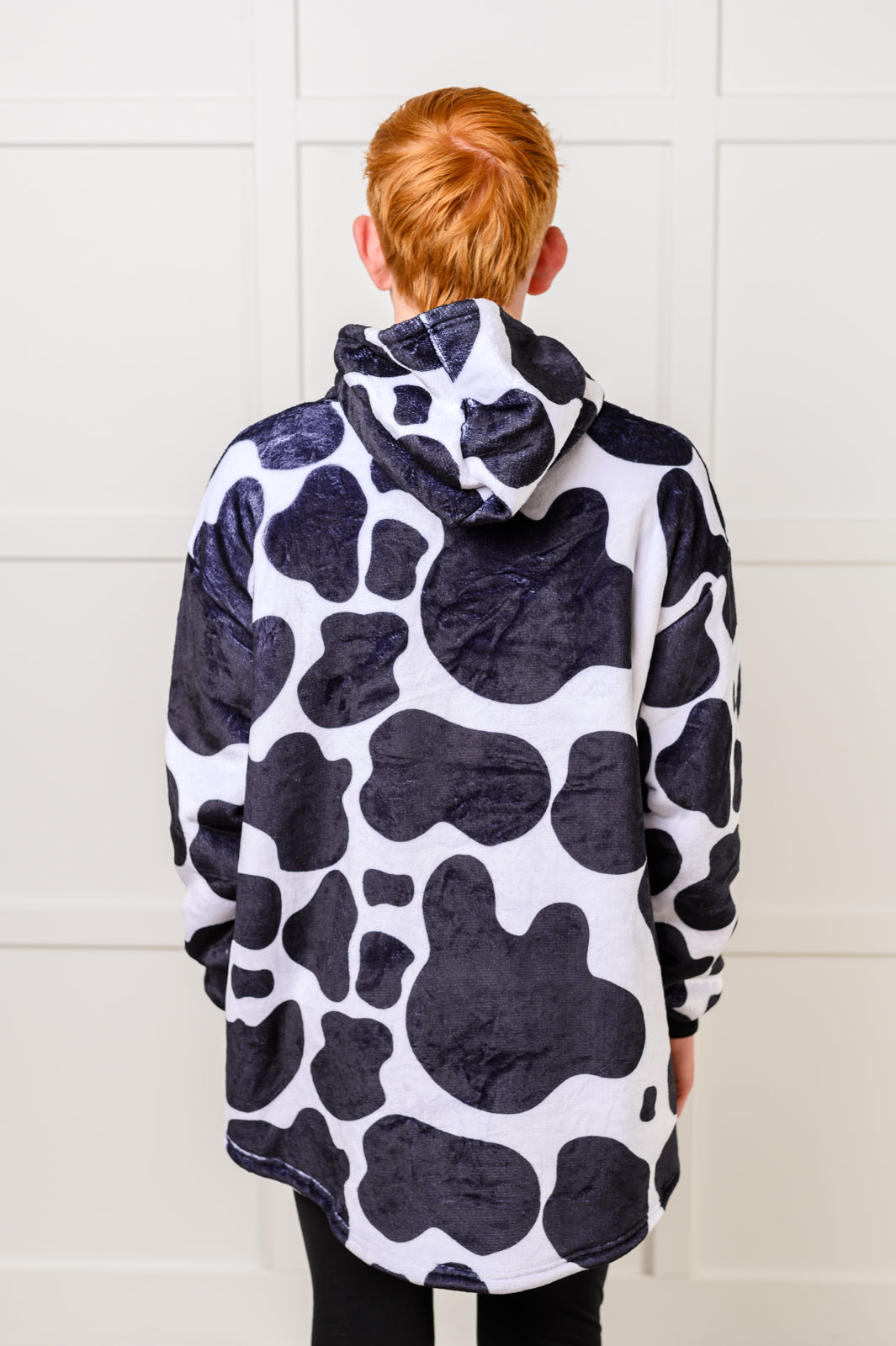 Kids Oversized Hoodie Blanket in Cow - Simply Graced Mama