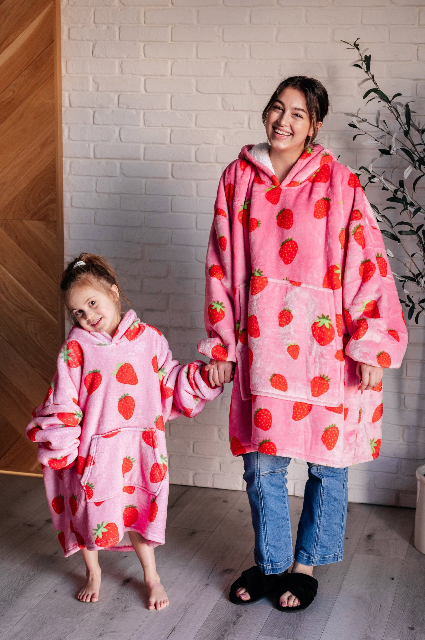 Oversized Blanket Hoodie in Strawberry - Simply Graced Mama