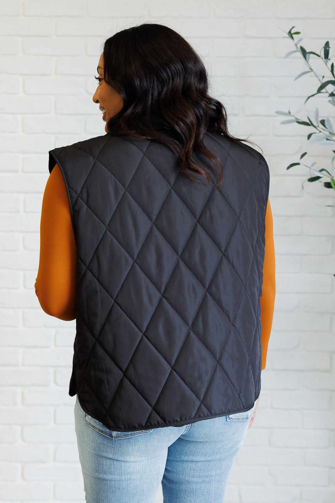 Layering Queen Quilted Puffer Vest in Black - Simply Graced Mama