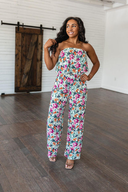 Life of the Party Floral Jumpsuit in Green - Simply Graced Mama