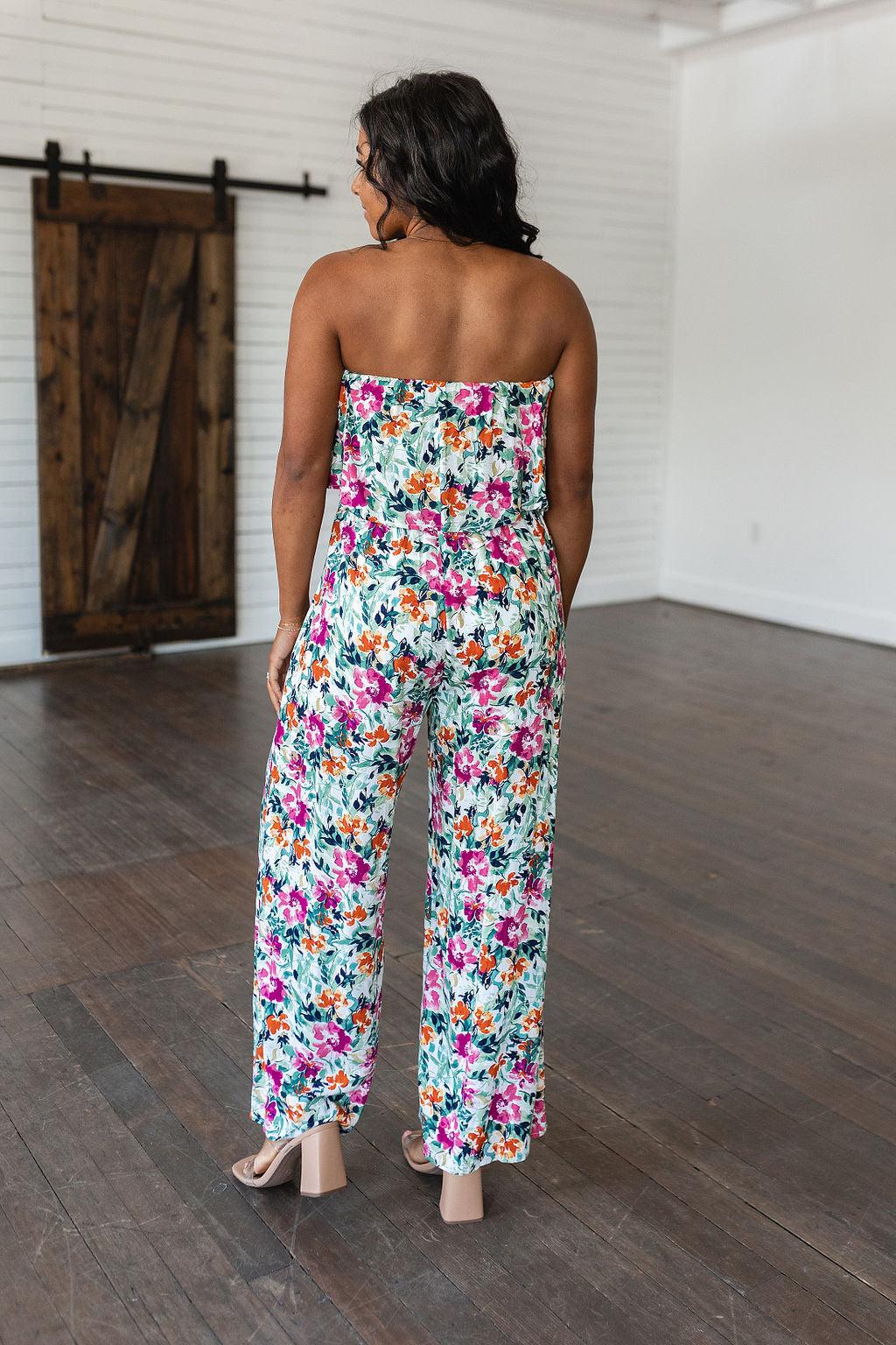 Life of the Party Floral Jumpsuit in Green - Simply Graced Mama