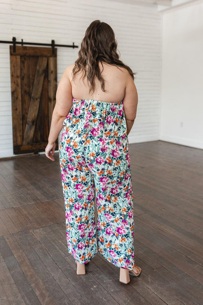 Life of the Party Floral Jumpsuit in Green - Simply Graced Mama