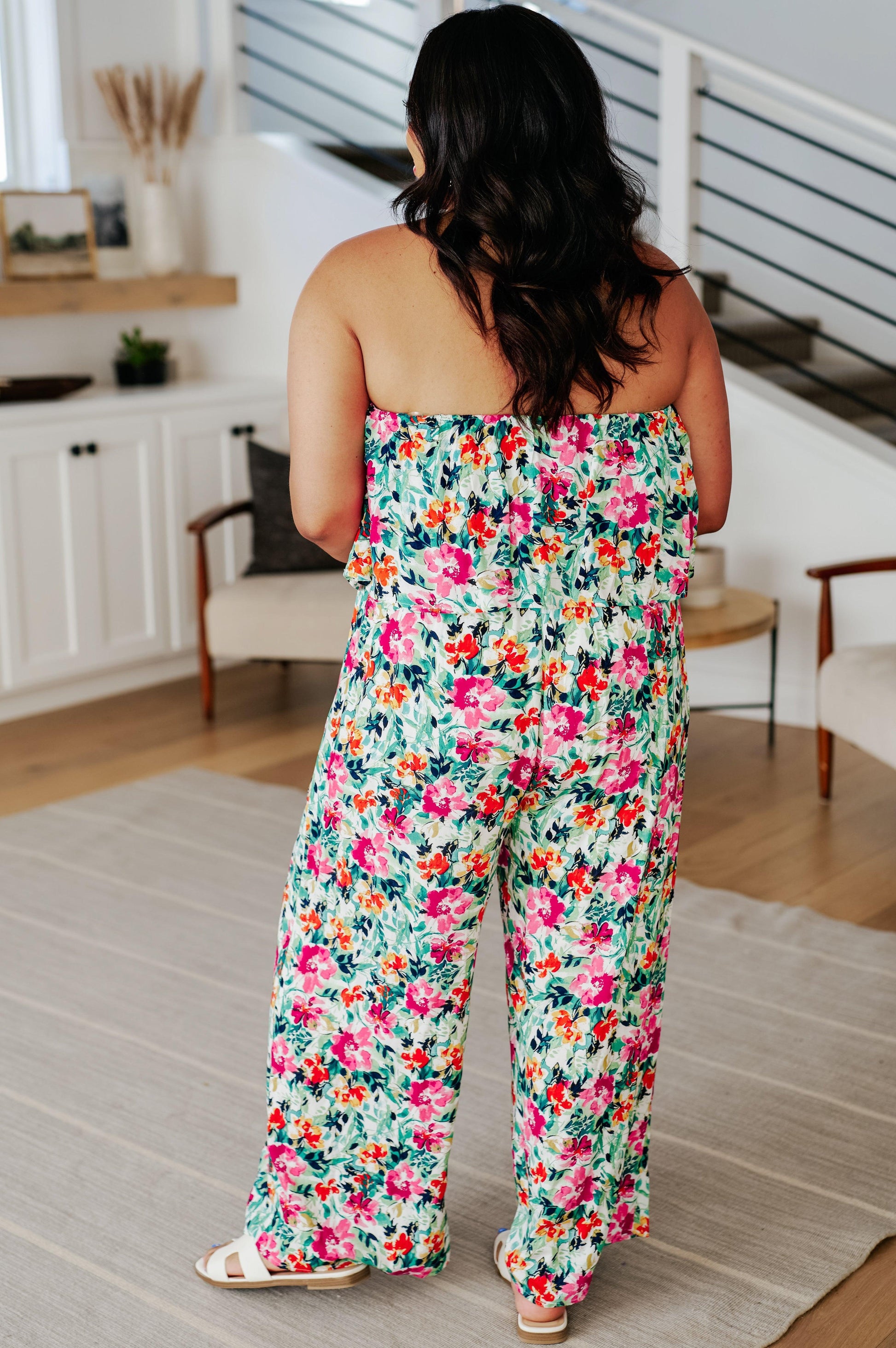 Life of the Party Floral Jumpsuit in Green - Simply Graced Mama