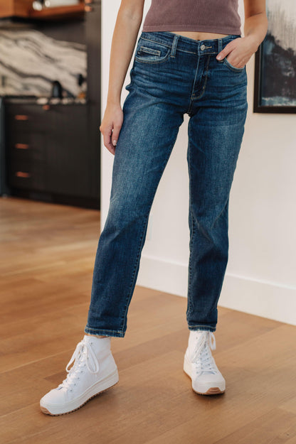 London Midrise Cuffed Boyfriend Jeans - Simply Graced Mama