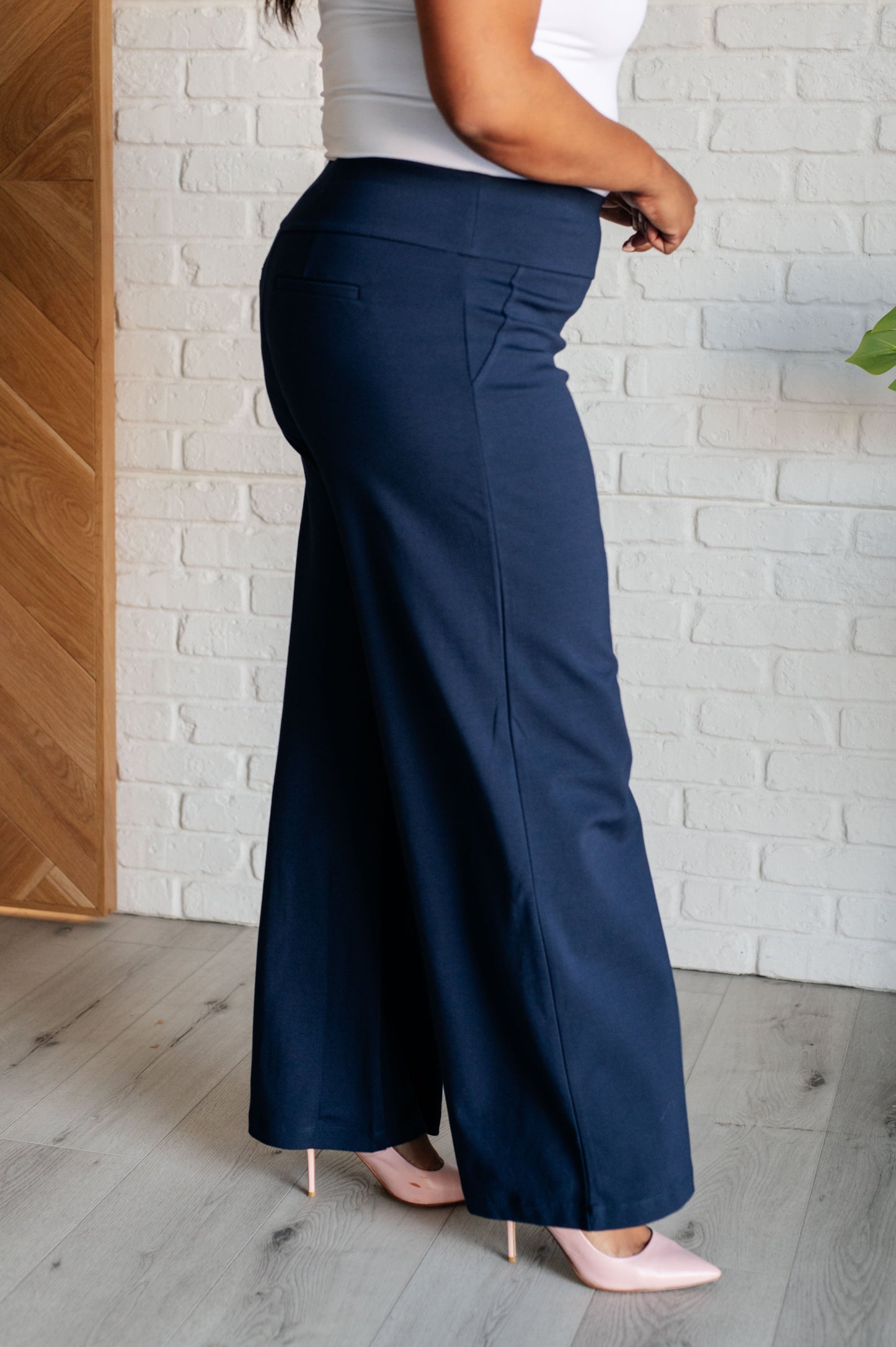 Magic Wide Leg Pants in Navy - Simply Graced Mama