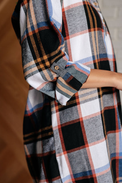 Make it Right Plaid Shirt Dress - Simply Graced Mama