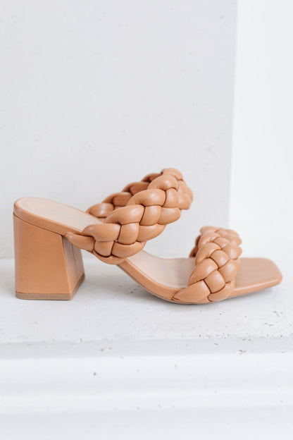 Maya Braided Heels in Tan - Simply Graced Mama