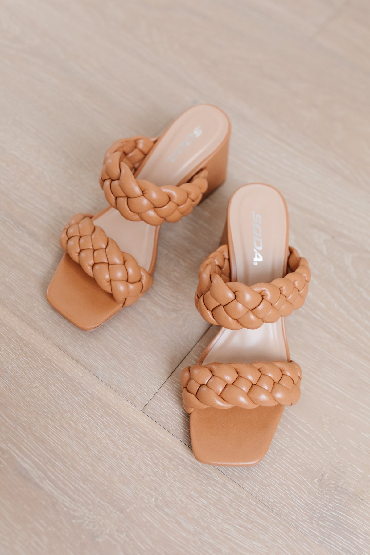 Maya Braided Heels in Tan - Simply Graced Mama