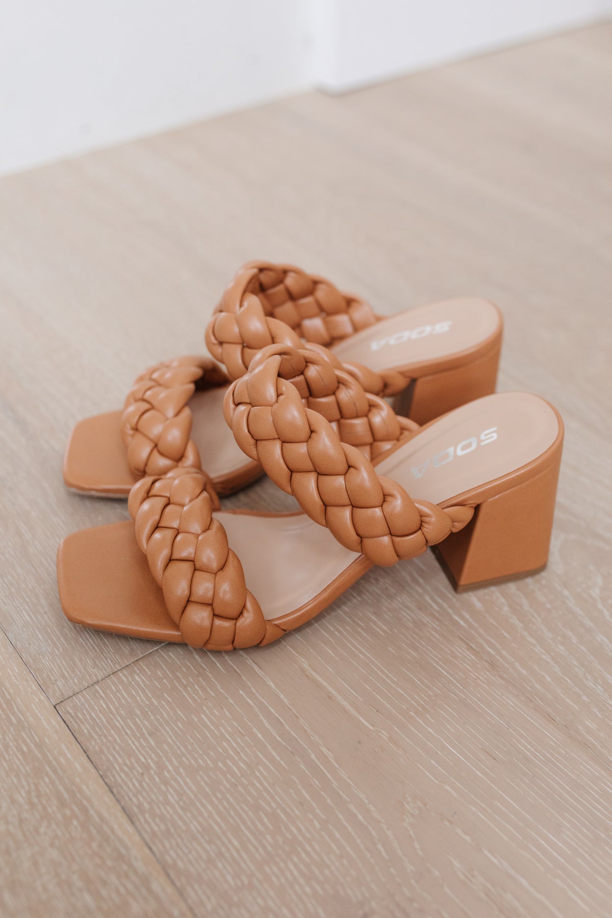 Maya Braided Heels in Tan - Simply Graced Mama