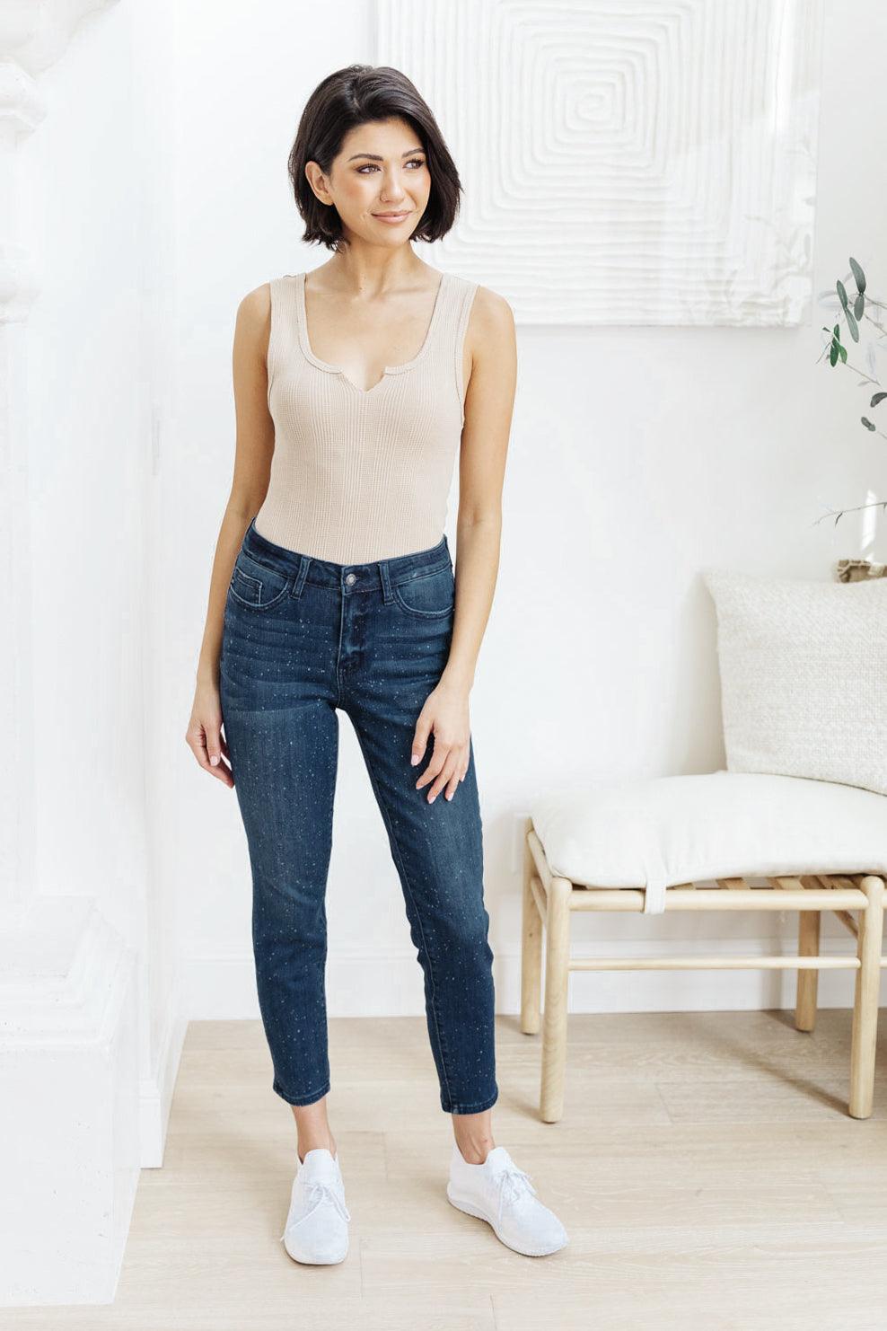 Mid-Rise Relaxed Fit Mineral Wash Jeans - Simply Graced Mama