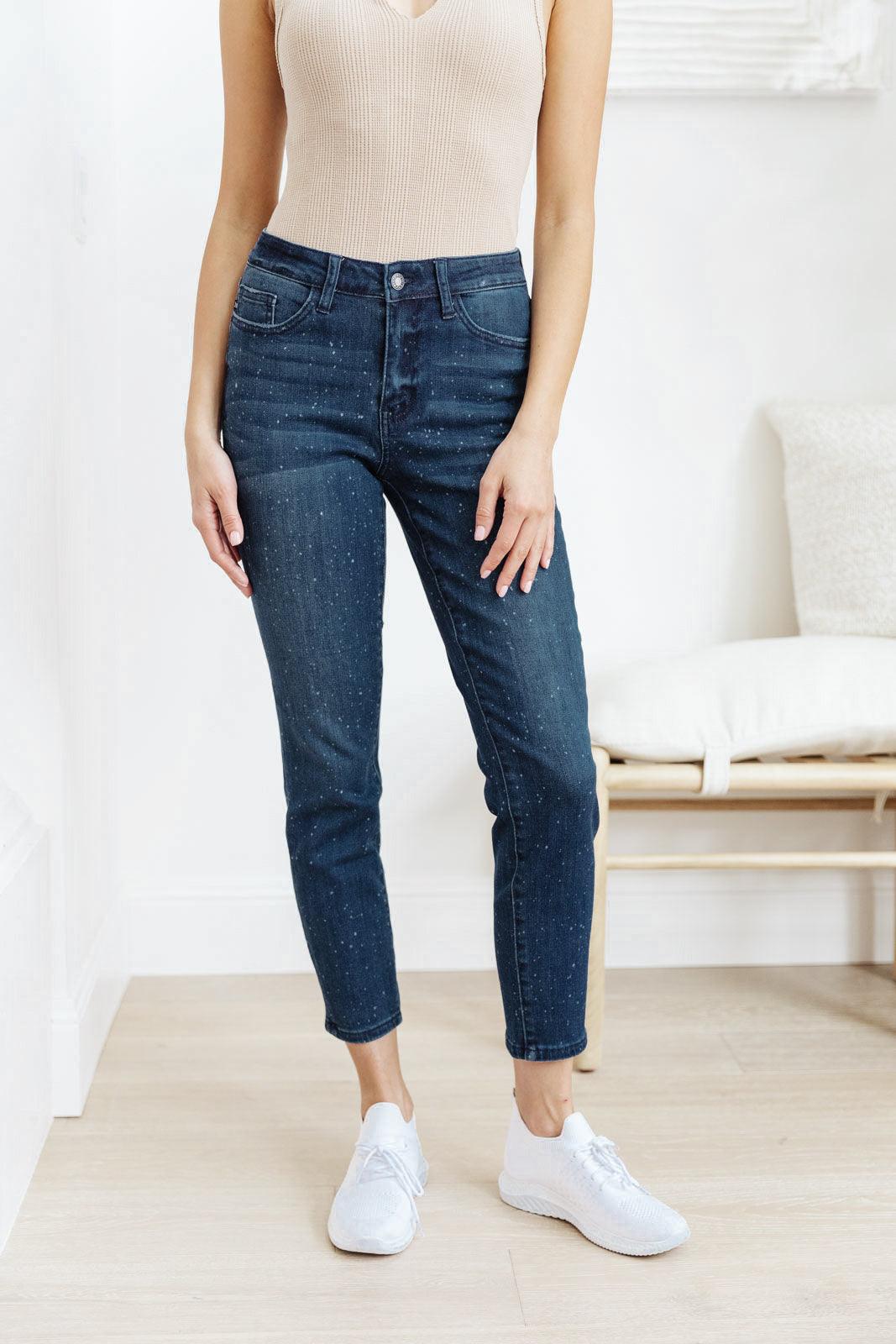 Mid-Rise Relaxed Fit Mineral Wash Jeans - Simply Graced Mama