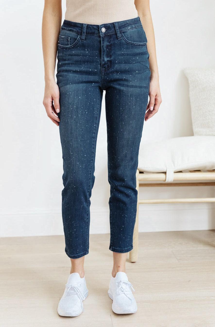 Mid-Rise Relaxed Fit Mineral Wash Jeans - Simply Graced Mama