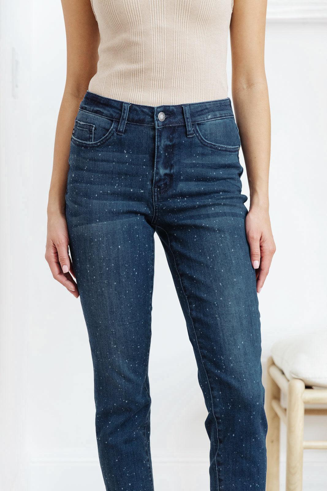 Mid-Rise Relaxed Fit Mineral Wash Jeans - Simply Graced Mama