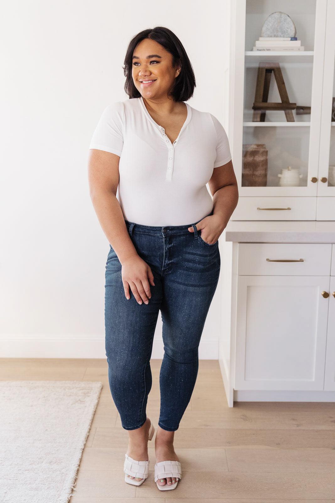 Mid-Rise Relaxed Fit Mineral Wash Jeans - Simply Graced Mama