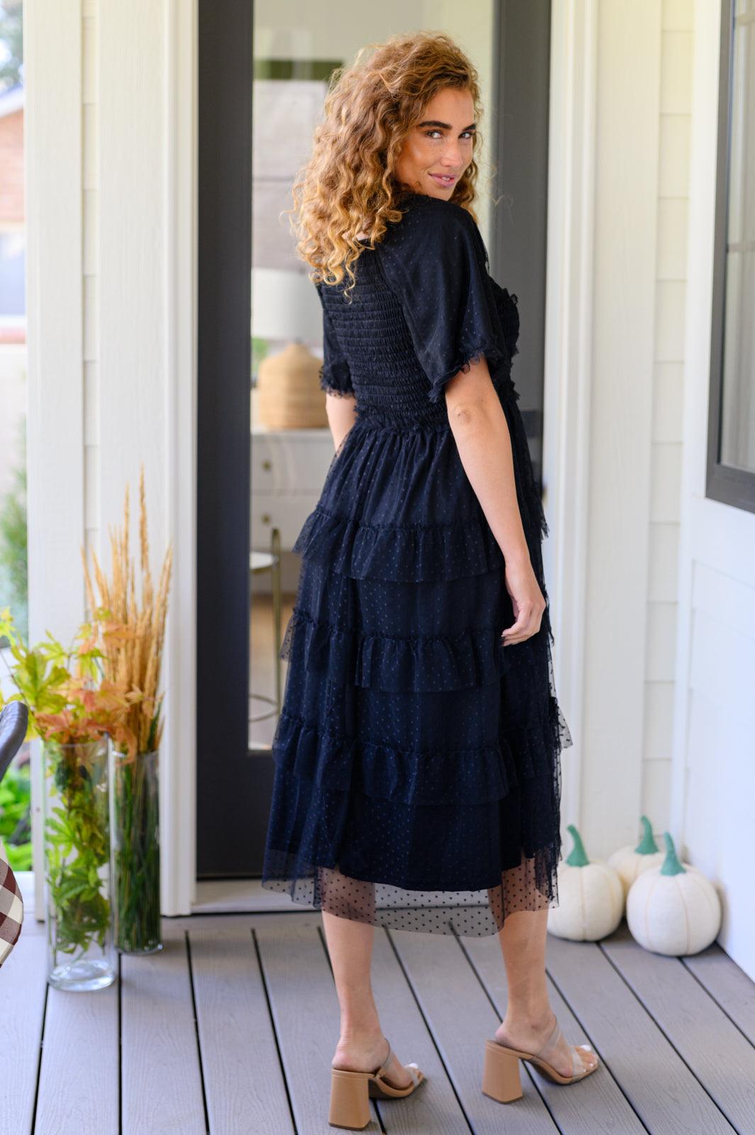 Midnight Waltz Midi Dress - Simply Graced Mama