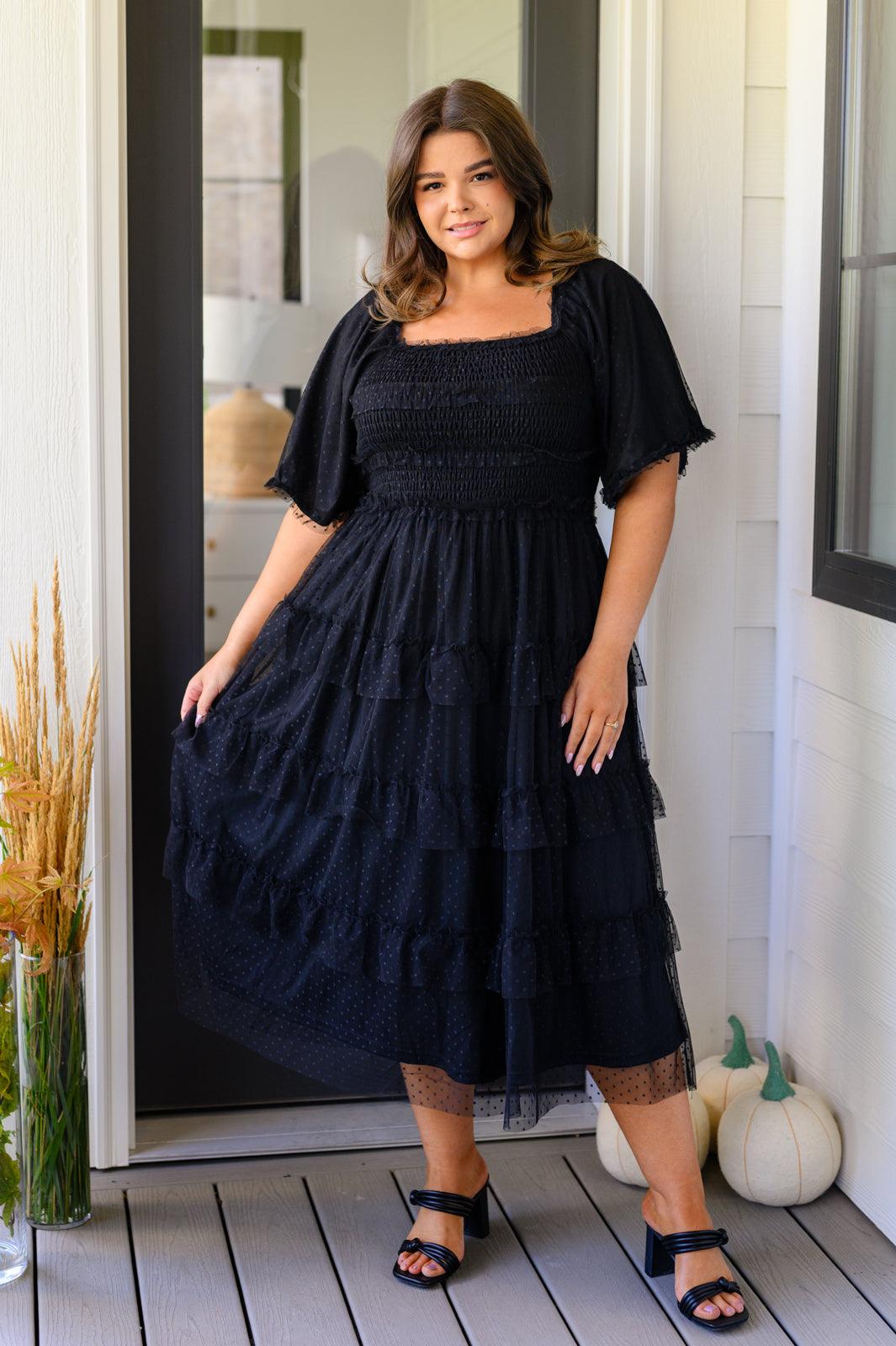 Midnight Waltz Midi Dress - Simply Graced Mama