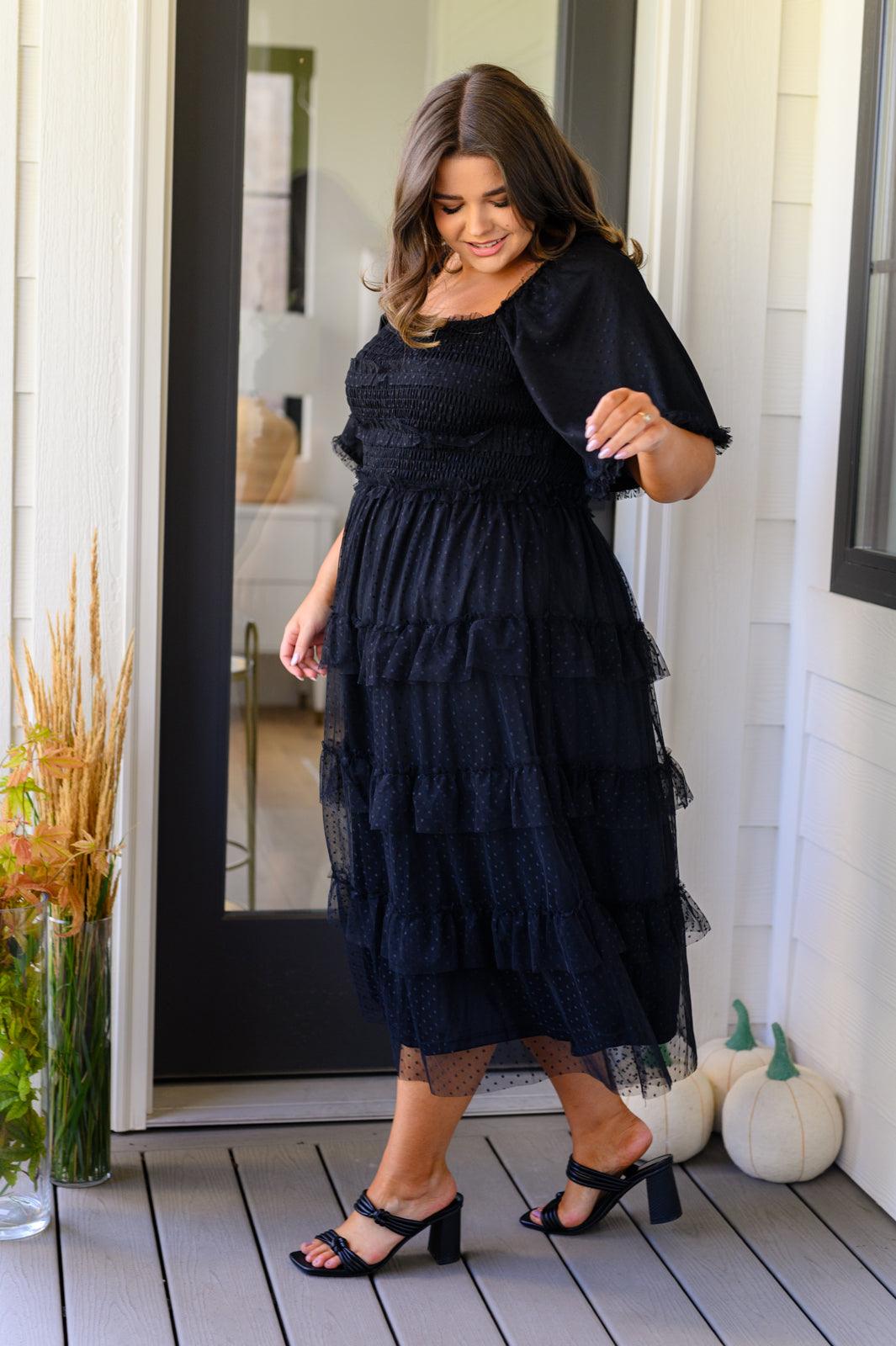 Midnight Waltz Midi Dress - Simply Graced Mama