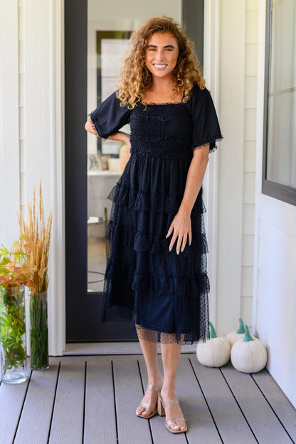 Midnight Waltz Midi Dress - Simply Graced Mama