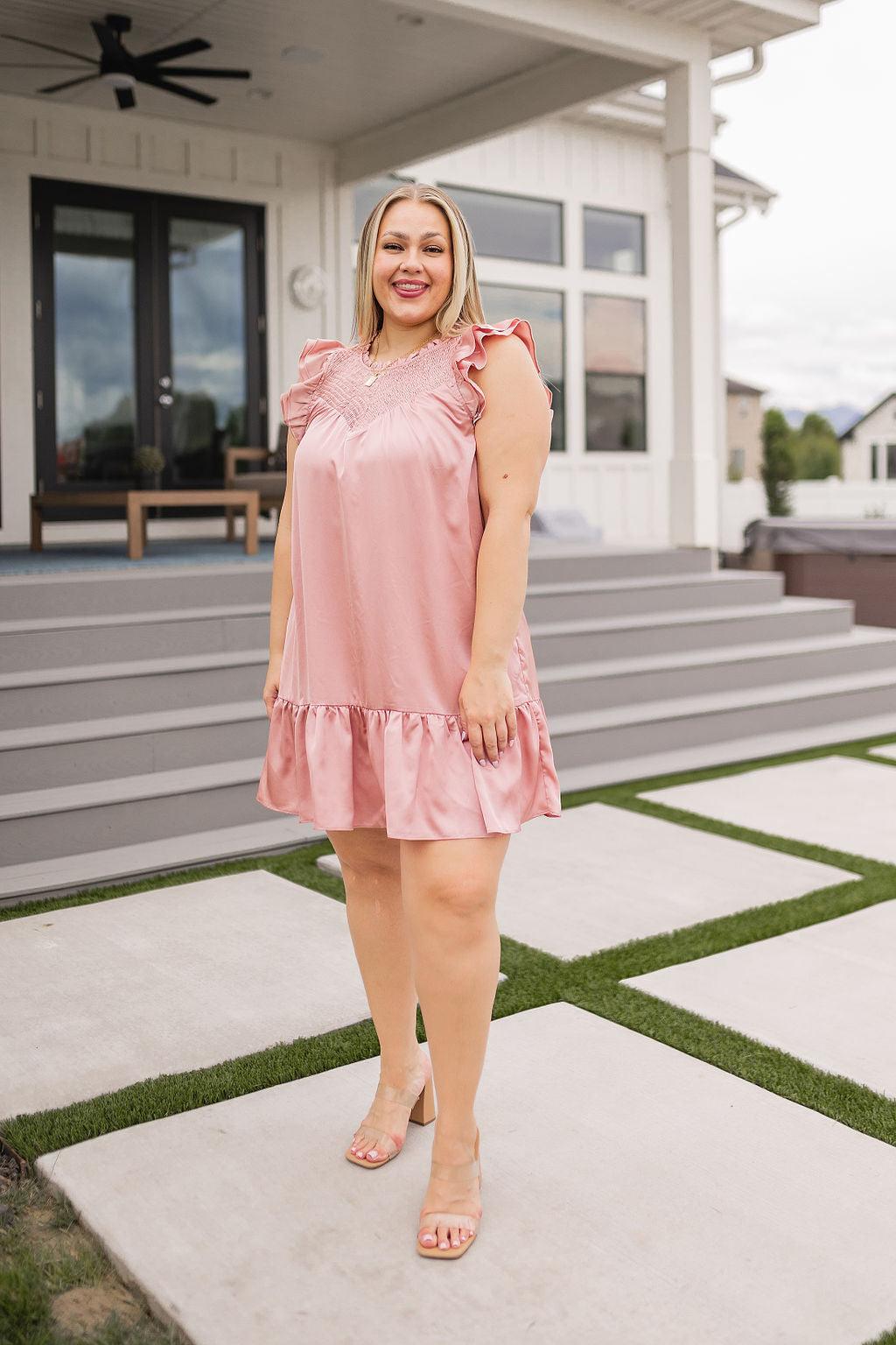 New Gal Ruffle Dress - Simply Graced Mama