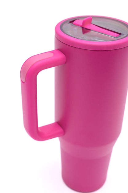 Hot Pink 40oz Tumbler - Simply Graced Mama