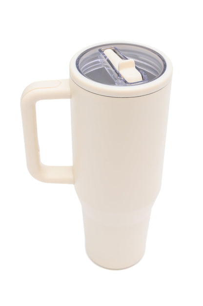 Cream 40oz Tumbler - Simply Graced Mama