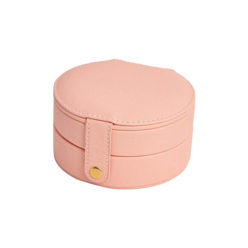 Circular Travel Jewelry Case in Pink - Simply Graced Mama