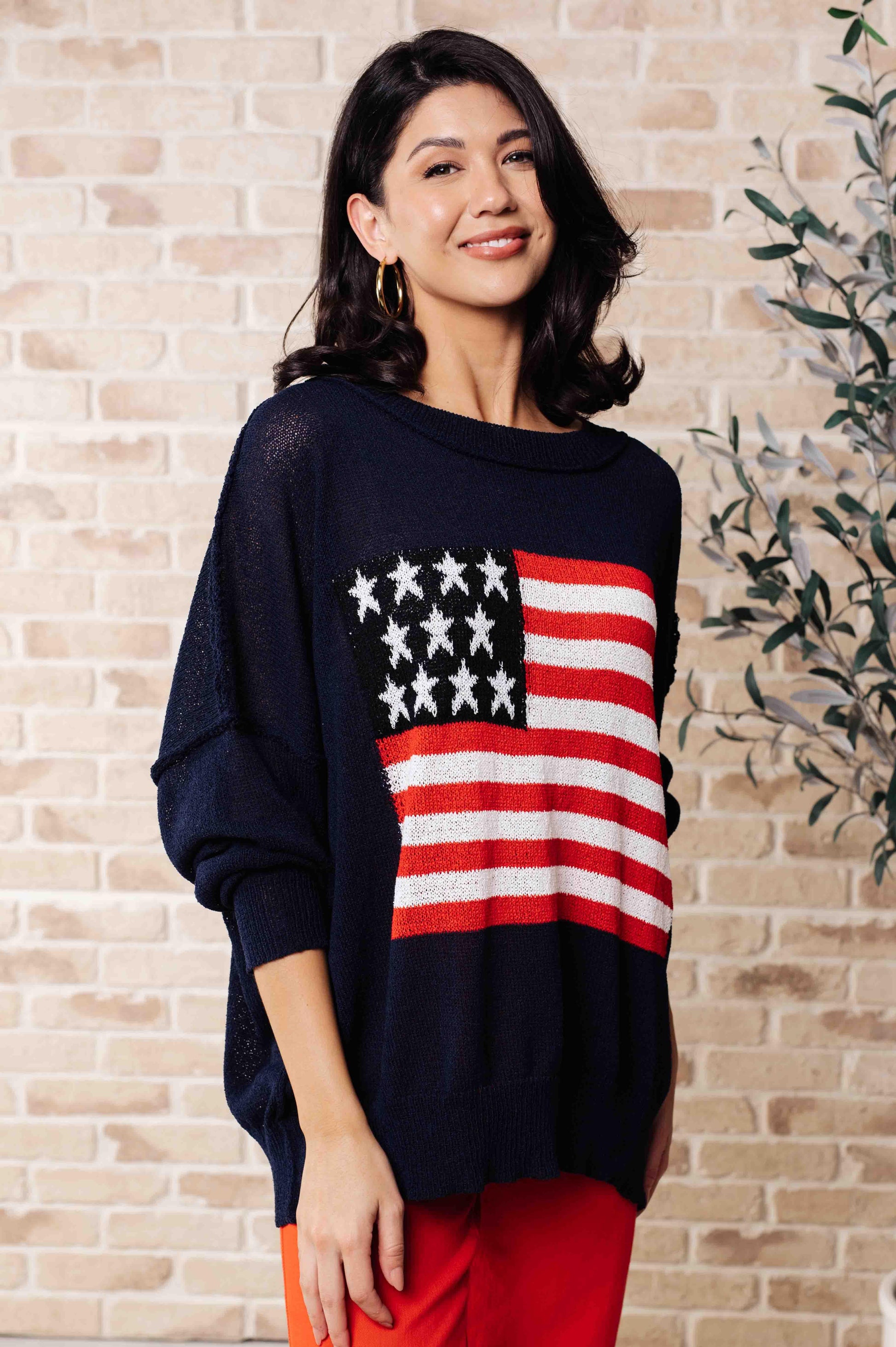 Oh Say Can You See Lightweight Pullover - Simply Graced Mama