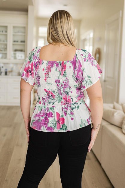 Oh So Simple Floral Blouse - Simply Graced Mama