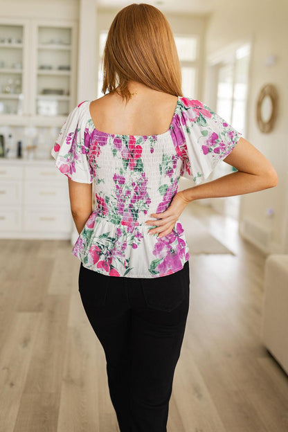 Oh So Simple Floral Blouse - Simply Graced Mama