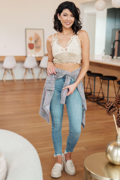 Live In Lace Bralette in Taupe - Simply Graced Mama