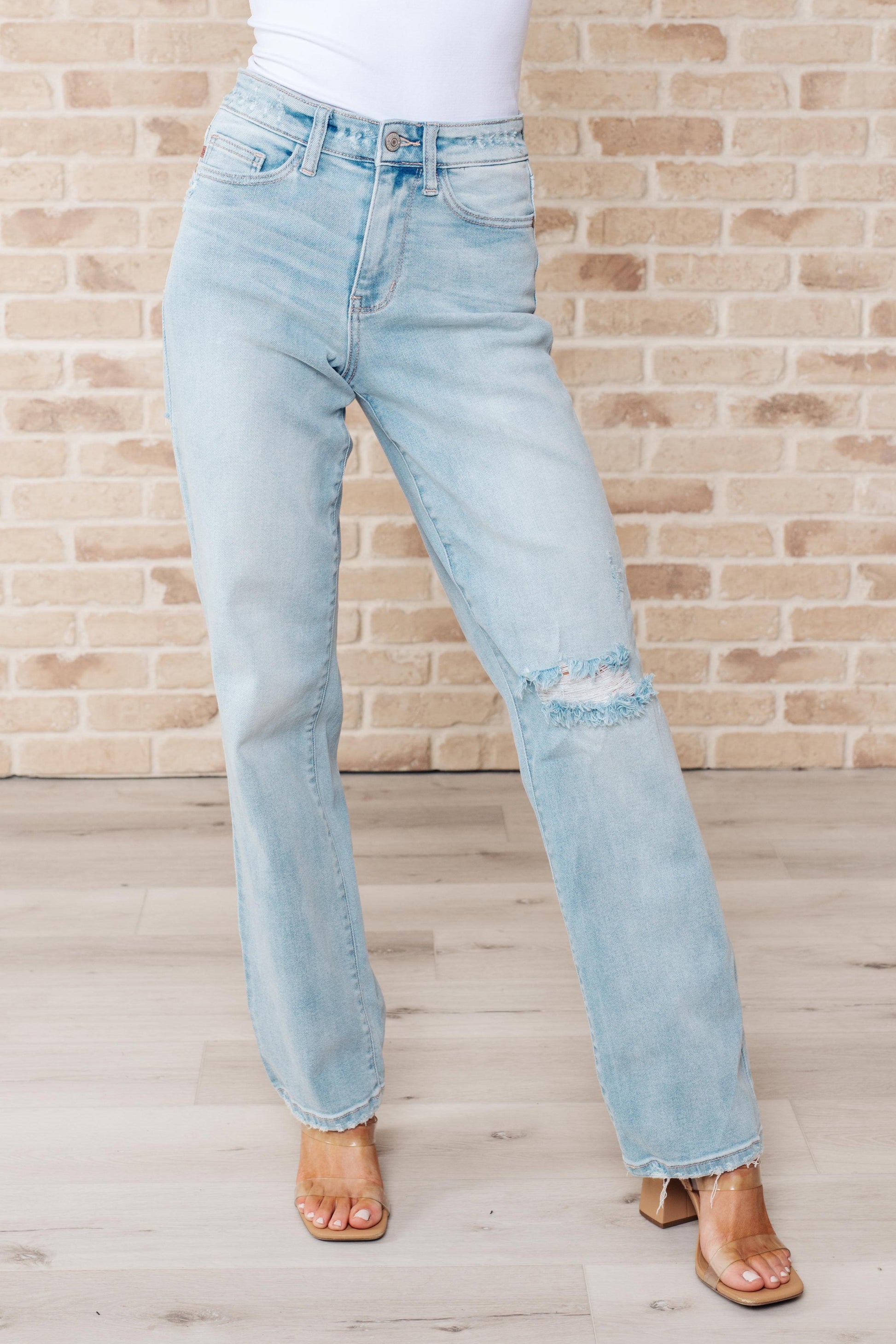 Parker High Rise 90's Straight Jeans - Simply Graced Mama