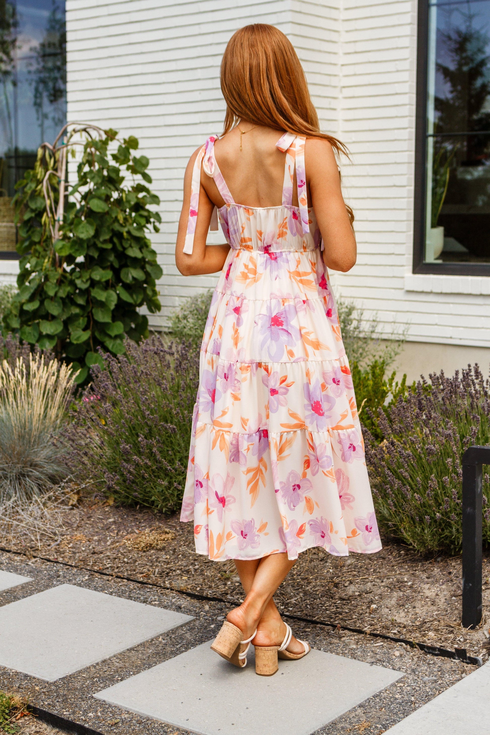 Pastel Petals Floral Midi Dress - Simply Graced Mama