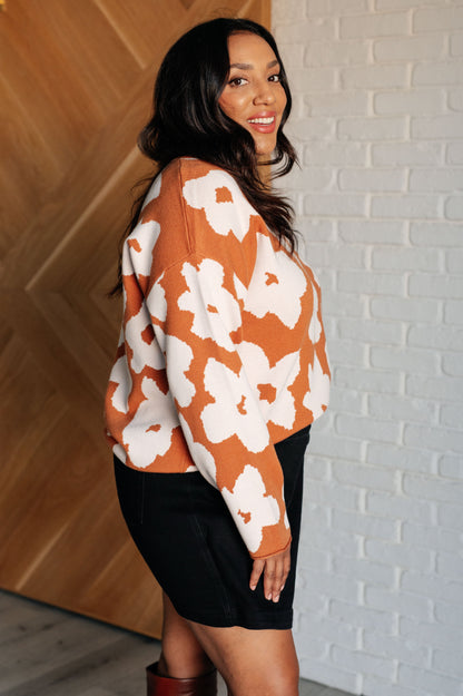 Patches of Flowers Floral Sweater - Simply Graced Mama