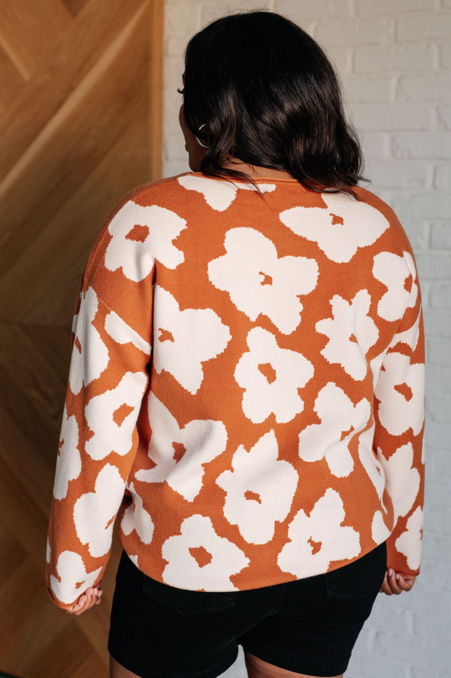 Patches of Flowers Floral Sweater - Simply Graced Mama