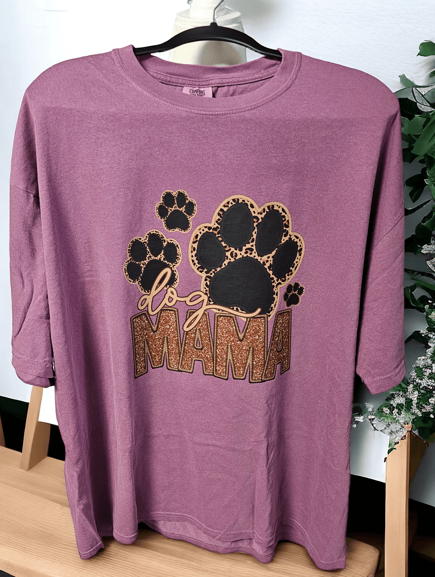 Dog Mama Tee Shirt in Berry - Simply Graced Mama