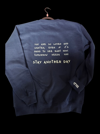 Stay Another Day Suicide Awareness Graphic Sweatshirt