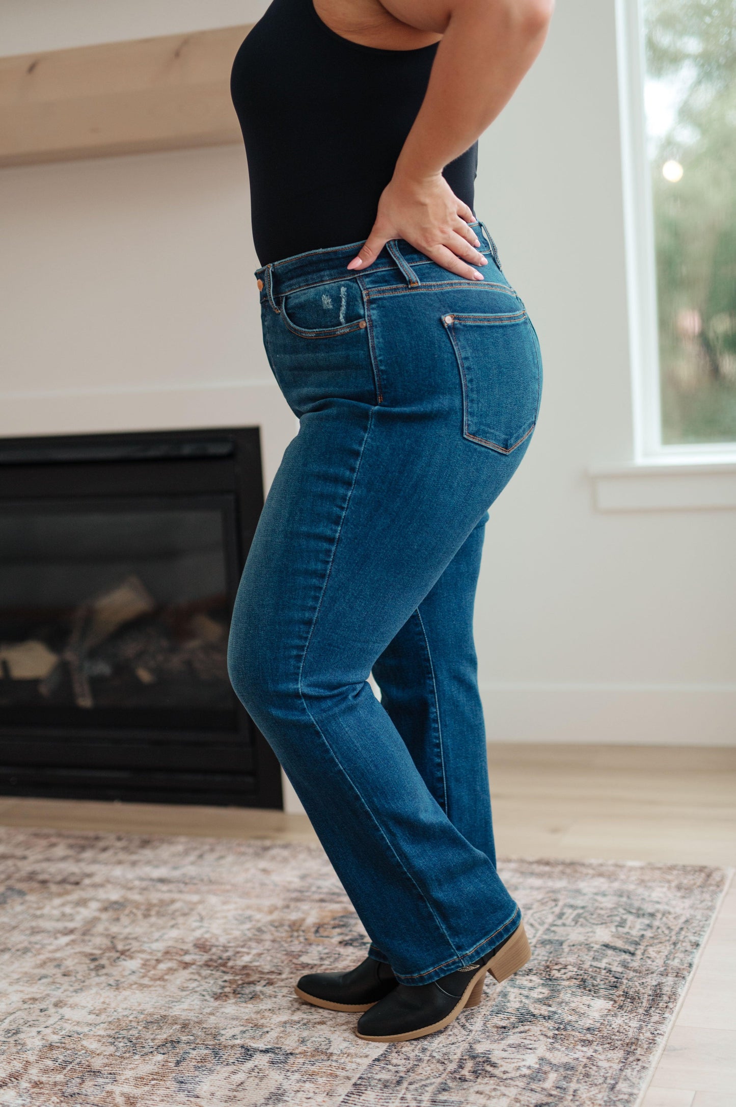 Pippa High Rise Button Fly Dad Jeans - Simply Graced Mama