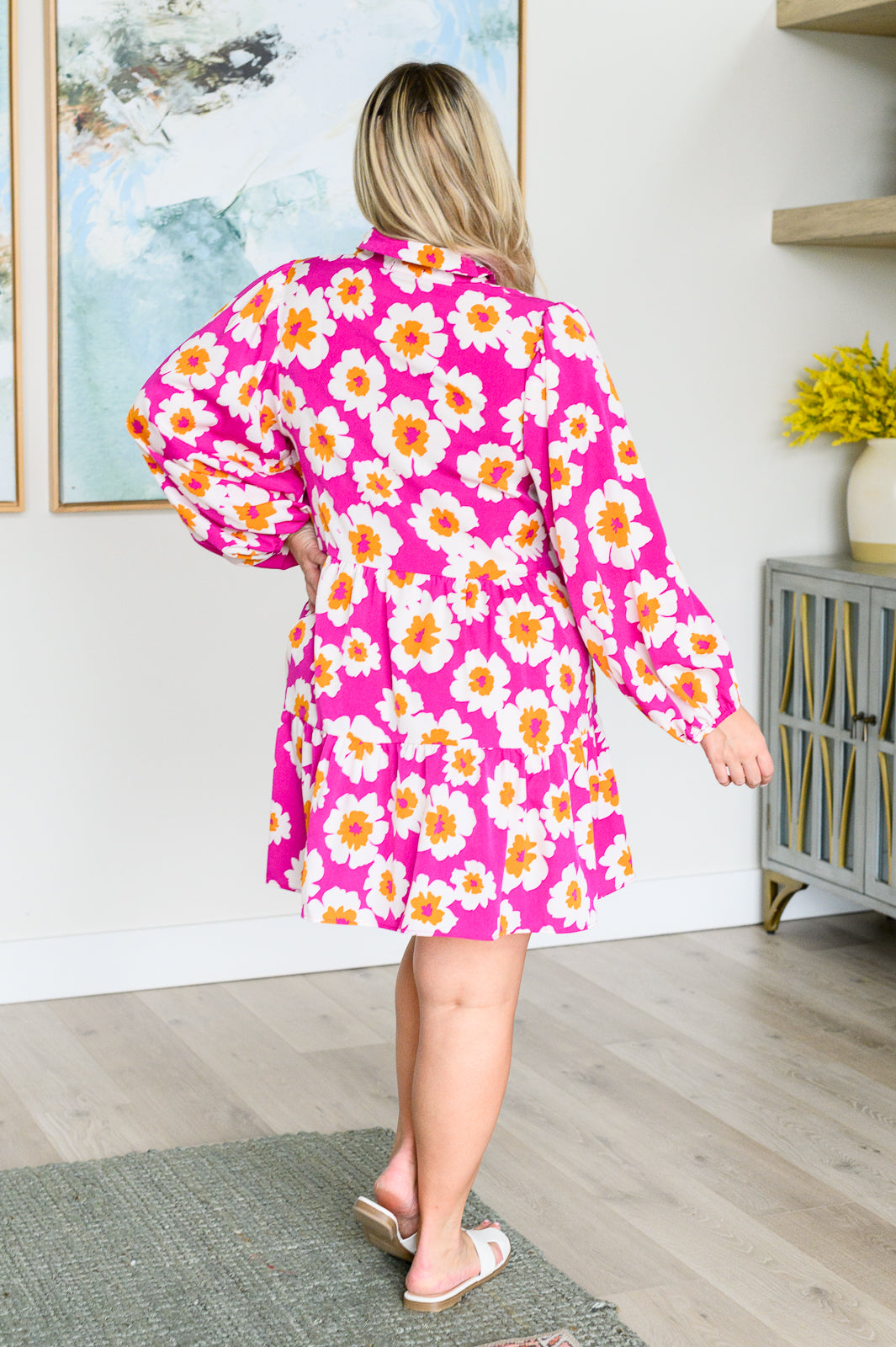 Magnificently Mod Floral Shirt Dress - Simply Graced Mama