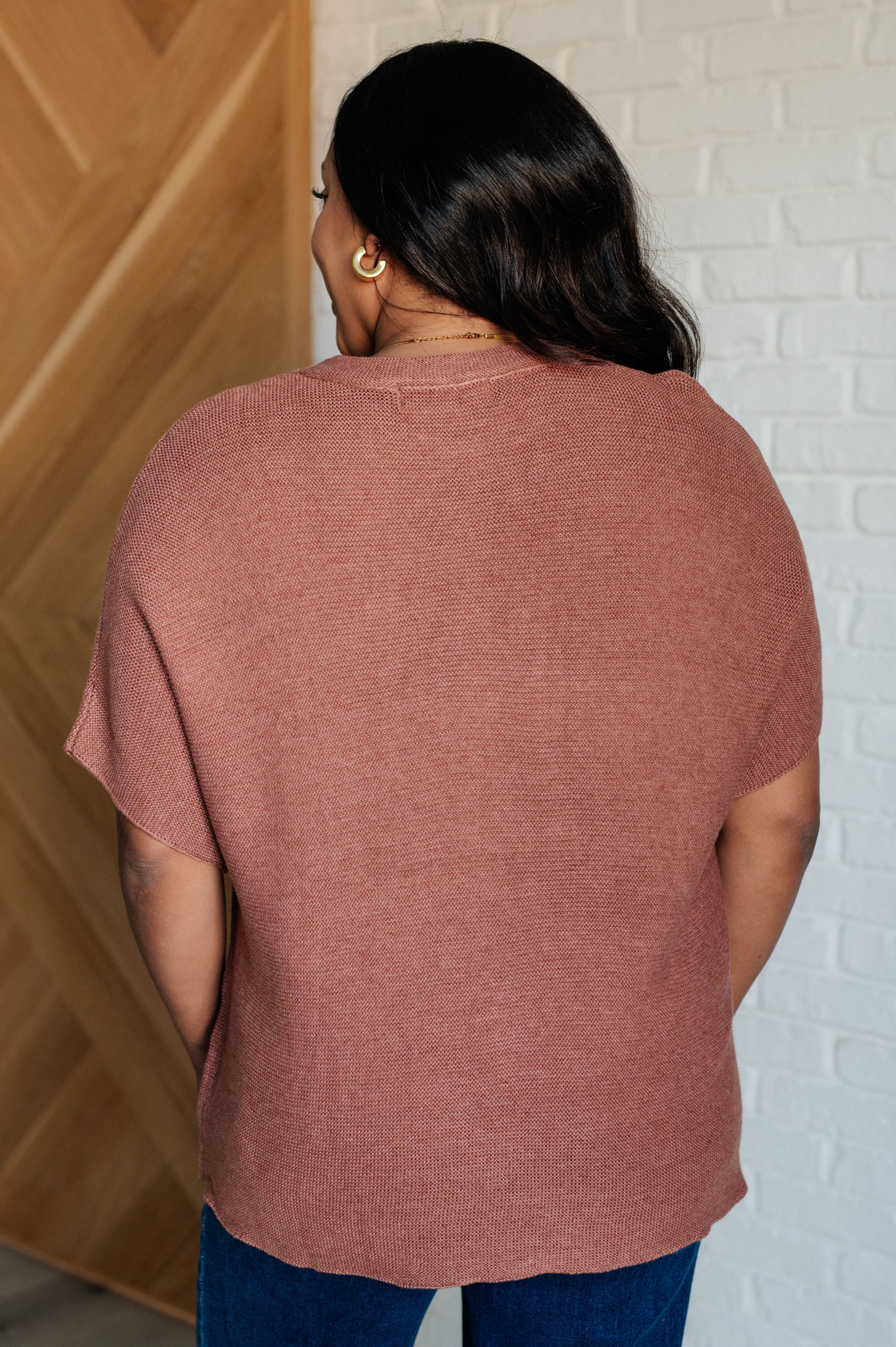 Relaxing Away Dolman Sleeve Knit Top in Coffee - Simply Graced Mama