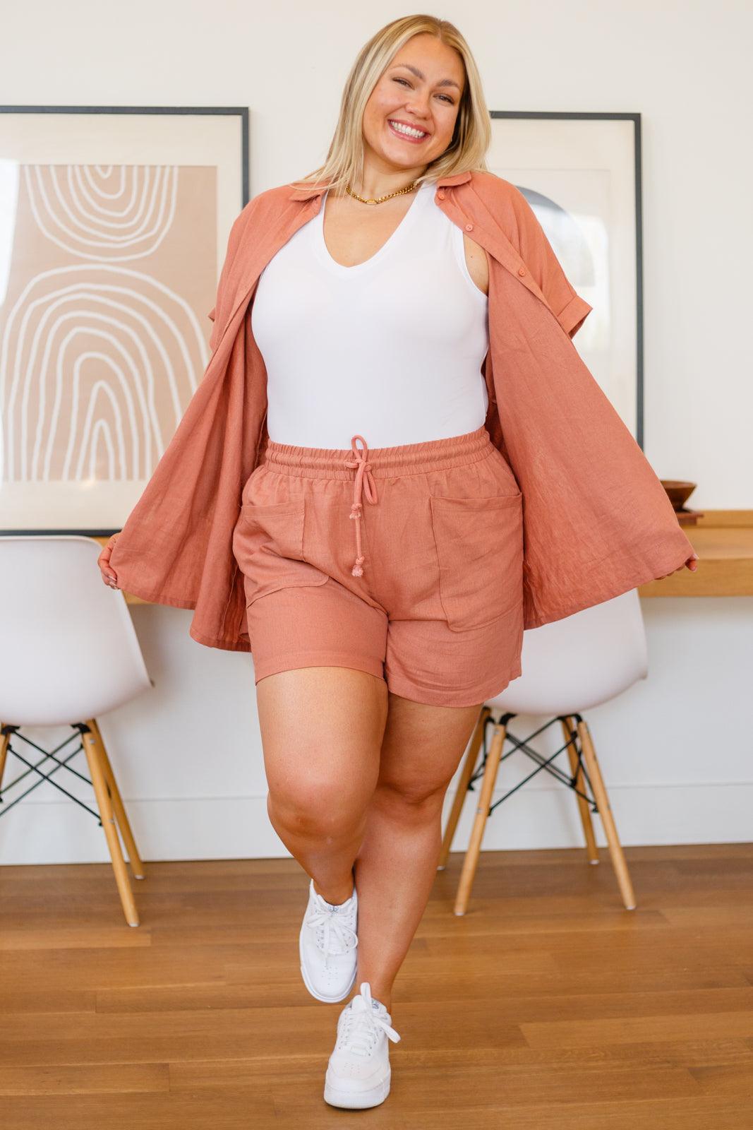 Roadmap To Love Shorts in Marsala - Simply Graced Mama