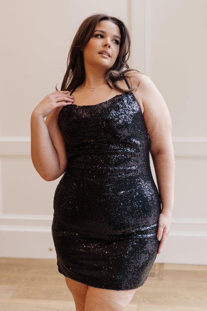 Shining in Sequins Dress in Black - Simply Graced Mama